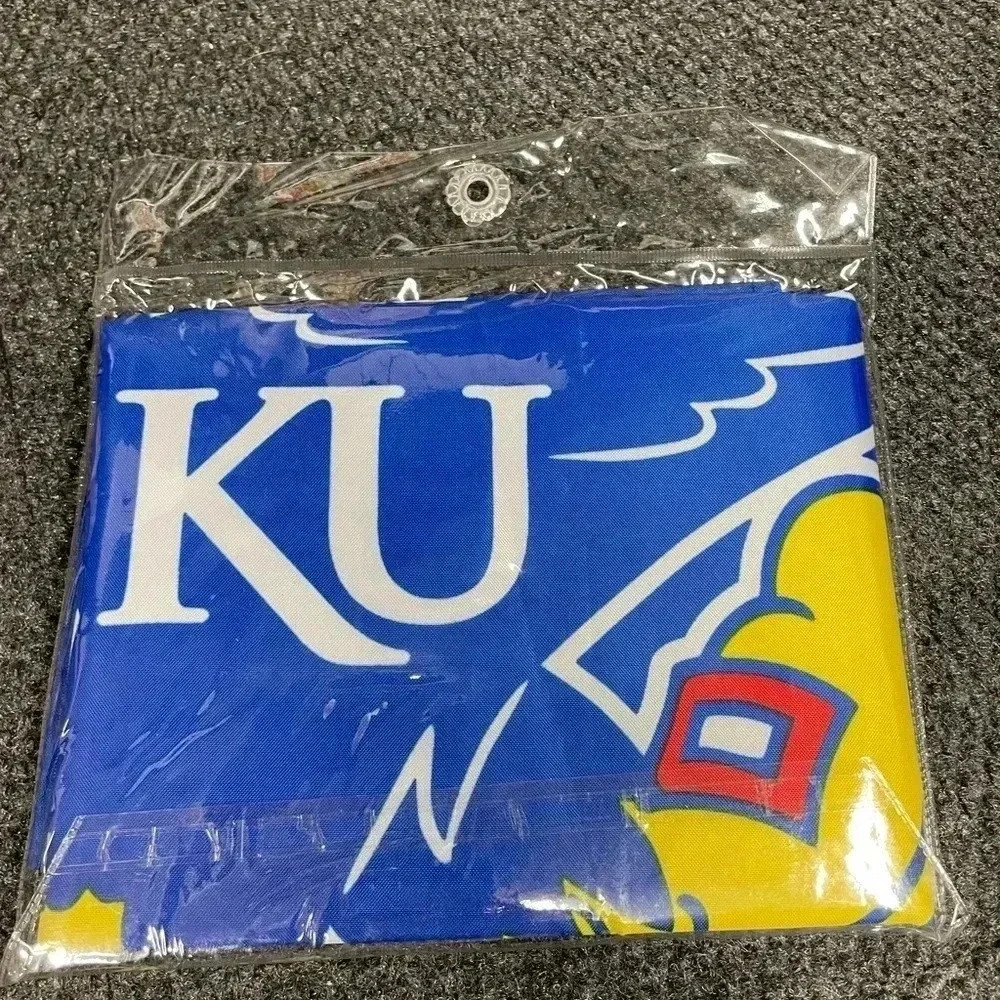 Kansas Jayhawks 3x5 Flag NEW - Picture 3 of 3